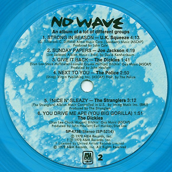 Various, No Wave-LP, Vinilos, Historia Nuestra