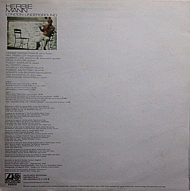Herbie Mann London Underground-LP, Vinilos, Historia Nuestra