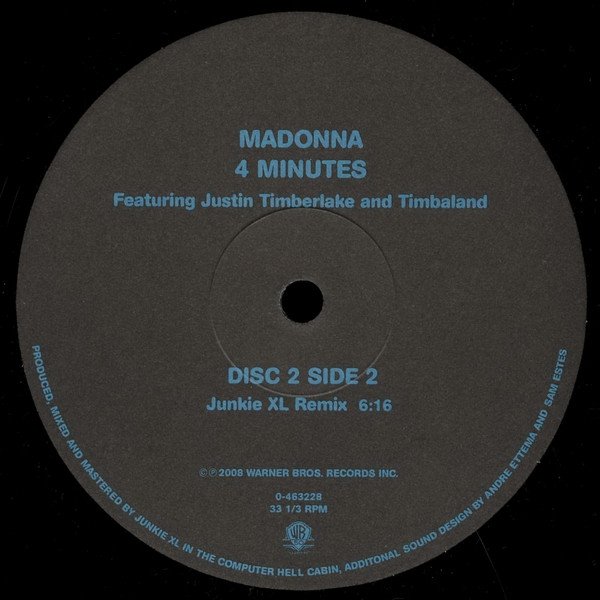 Madonna Featuring Justin Timberlake, 4 Minutes-12 inch, Vinilos, Historia Nuestra