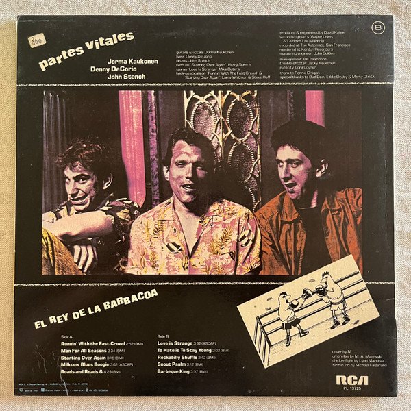 Jorma Kaukonen, Partes Vitales* El Rey De La Barbacoa-LP, Vinilos, Historia Nuestra