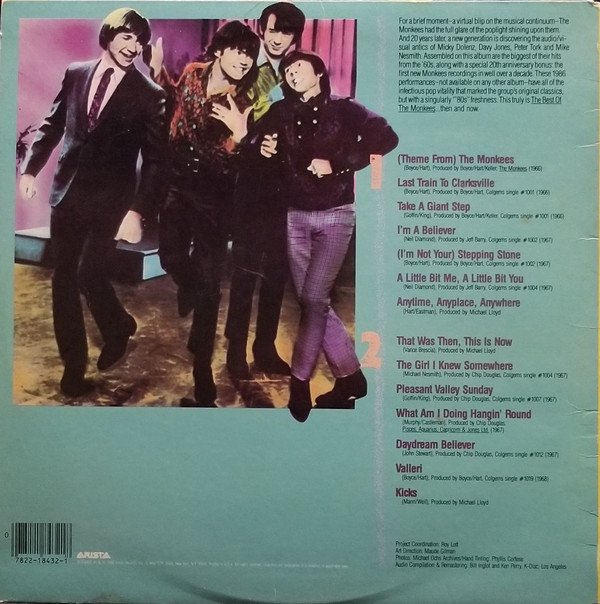 The Monkees, Then & Now The Best Of The Monkees-LP, Vinilos, Historia Nuestra