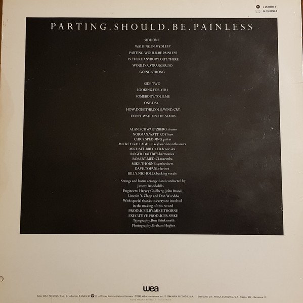 Roger Daltrey Parting Should Be Painless-LP, Vinilos, Historia Nuestra