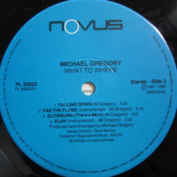 Michael Gregory, What To Where-LP, Vinilos, Historia Nuestra