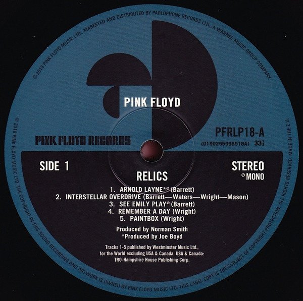 Pink Floyd Relics-LP, Vinilos, Historia Nuestra