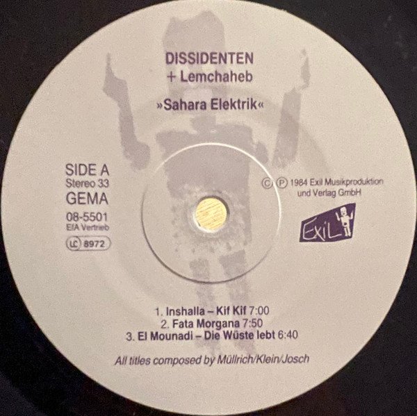 Dissidenten  Lemchaheb, Sahara Electric-LP, Vinilos, Historia Nuestra