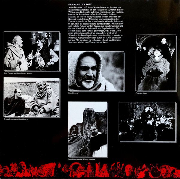 James Horner Der Name Der Rose Soundtrack-LP, Vinilos, Historia Nuestra