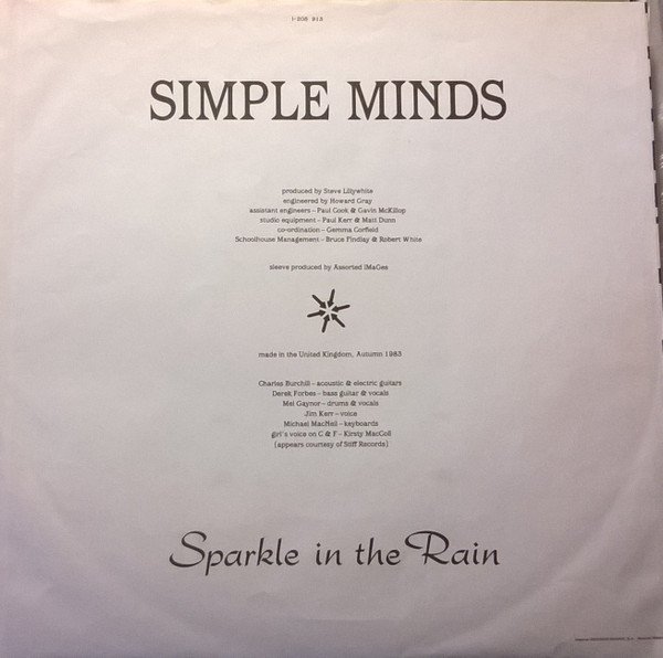 Simple Minds Sparkle In The Rain-LP, Vinilos, Historia Nuestra