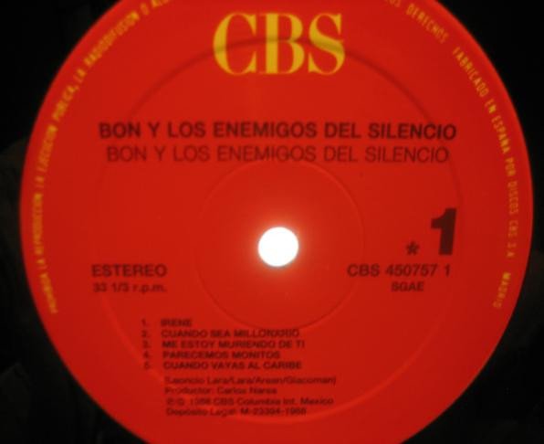 Bon Y Los Enemigos Del Silencio-LP, Vinilos, Historia Nuestra