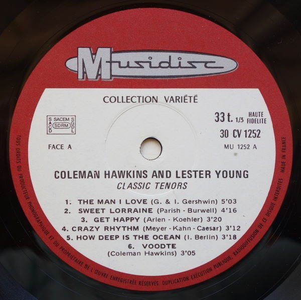 Coleman Hawkins - The Historical Jazz Session-LP, Vinilos, Historia Nuestra