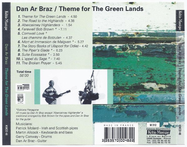 Dan Ar Braz, Theme For The Green Lands-CD, CDs, Historia Nuestra