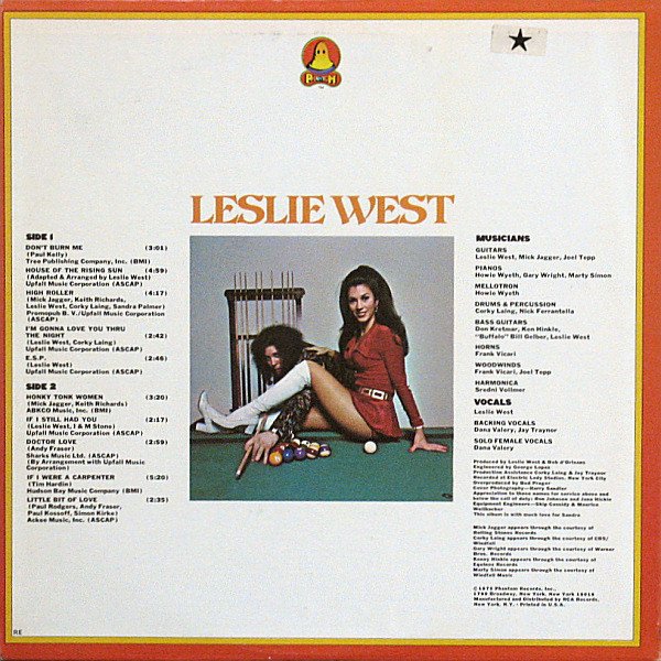 Leslie West, The Great Fatsby-LP, Vinilos, Historia Nuestra