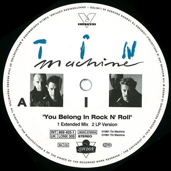 Tin Machine You Belong In Rock N' Roll-12, Vinilos, Historia Nuestra