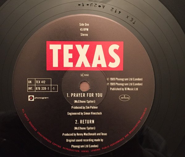 Texas Prayer For You-12, Vinilos, Historia Nuestra