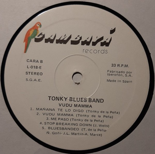 Tonky Blues Band Vudu Mama-LP, Vinilos, Historia Nuestra