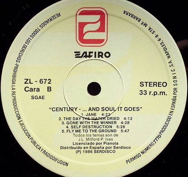 Century, And Soul It Goes-LP, Vinilos, Historia Nuestra