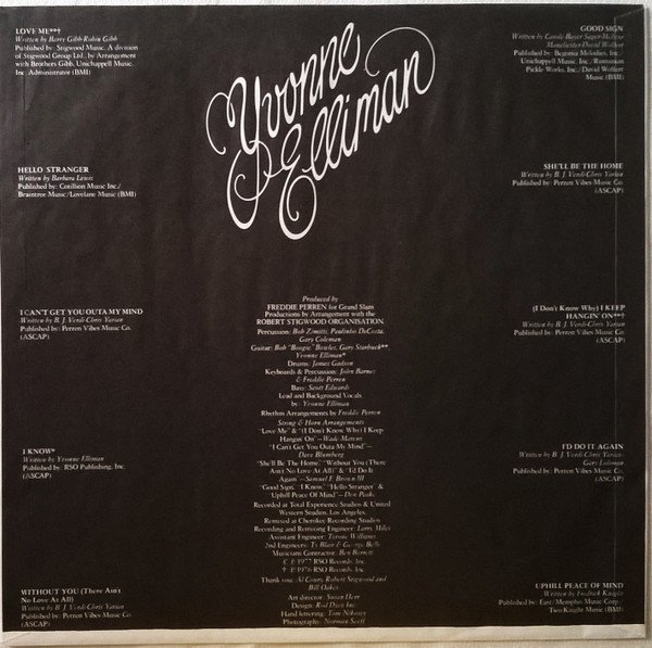 Yvonne Elliman, Love Me-LP, Vinilos, Historia Nuestra