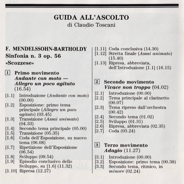 F. Mendelssohn-Bartholdy*, London Symphony Orchestra, Claudio Abbado Sinfonia N. 3 «Scozzese»  -  Sinfonia N. 4 «Italiana» -CD, CDs, Historia Nuestra