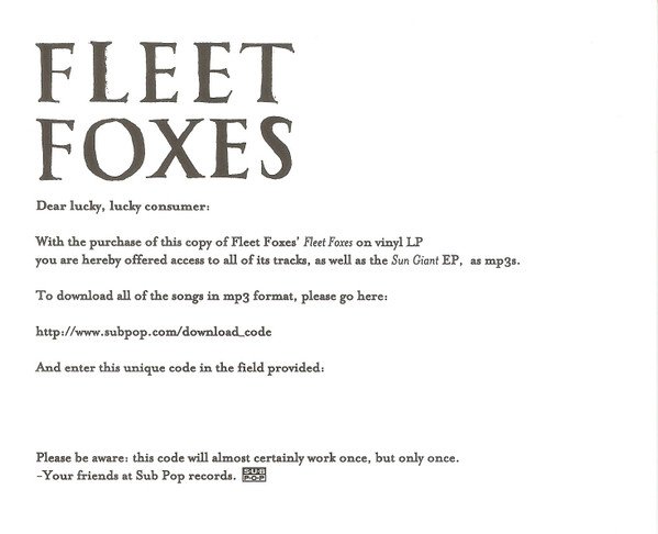 Fleet Foxes Fleet Foxes-LP, Vinilos, Historia Nuestra