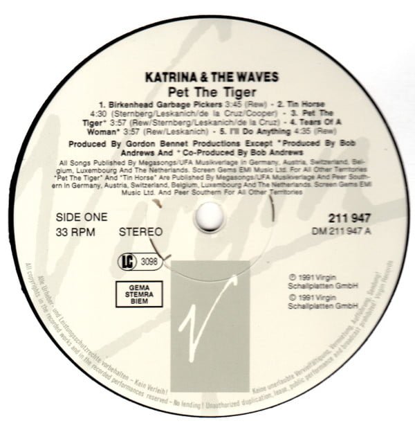 Katrina & The Waves* Pet The Tiger-LP, Vinilos, Historia Nuestra