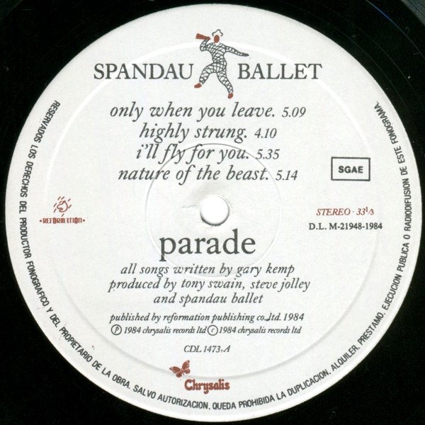 Spandau Ballet Parade-LP, Vinilos, Historia Nuestra