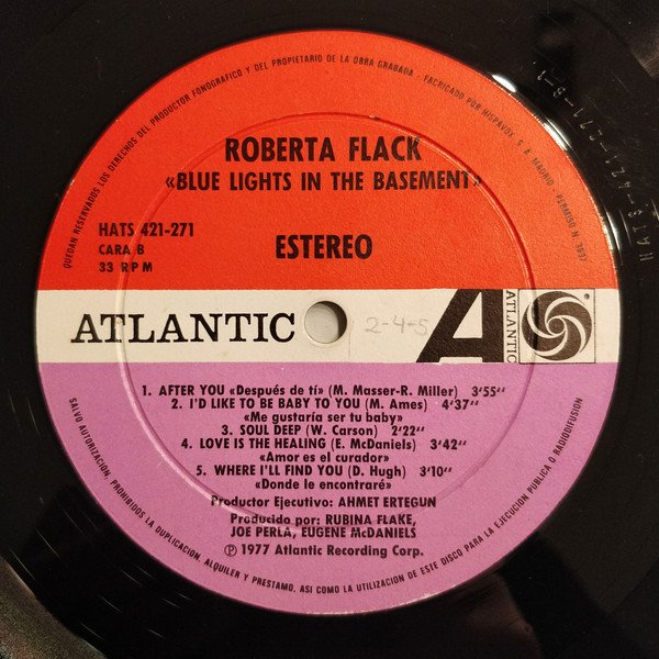 Roberta Flack Blue Lights In The Basement-LP, Vinilos, Historia Nuestra