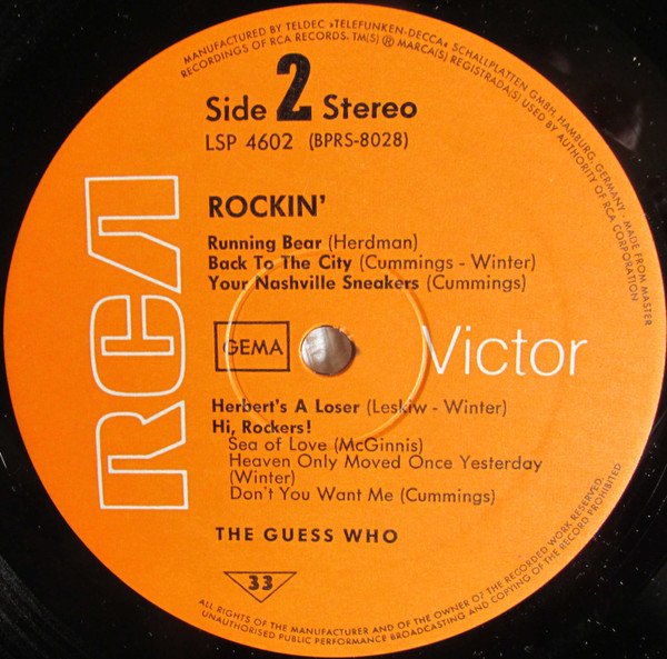 The Guess Who Rockin'-LP, Vinilos, Historia Nuestra