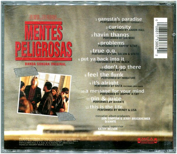 Various, Mentes Peligrosas (Banda Sonora Original)-CD, CDs, Historia Nuestra