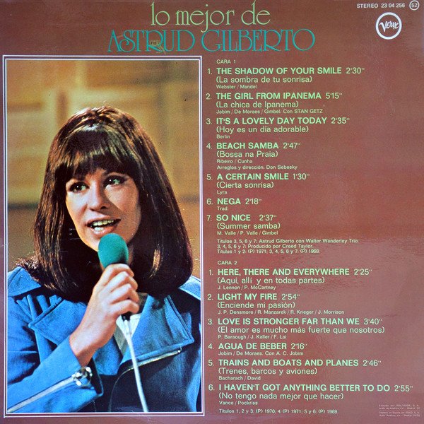 Astrud Gilberto, Lo Mejor De Astrud Gilberto-LP, Vinilos, Historia Nuestra