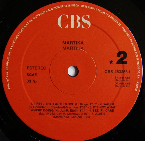 Martika, Martika-LP, Vinilos, Historia Nuestra