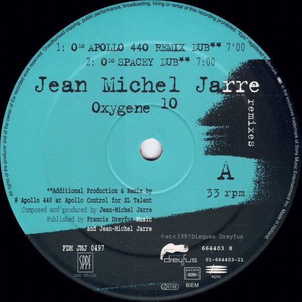 Jean Michel Jarre* Oxygène 10 (Remixes)-12, Vinilos, Historia Nuestra