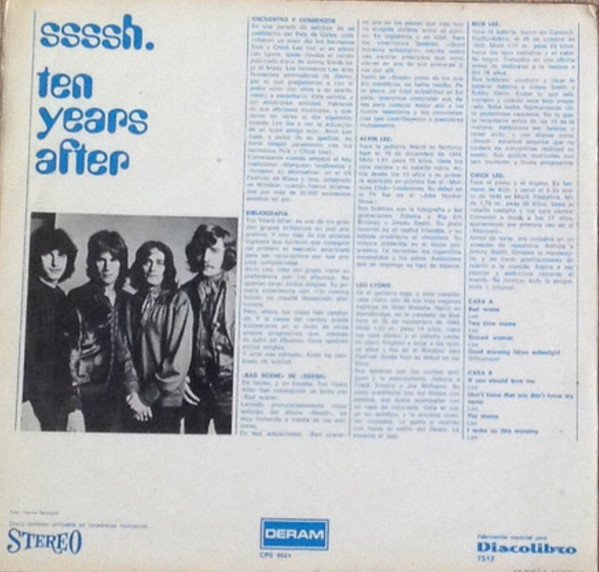 Ten Years After Ssssh.-LP, Vinilos, Historia Nuestra