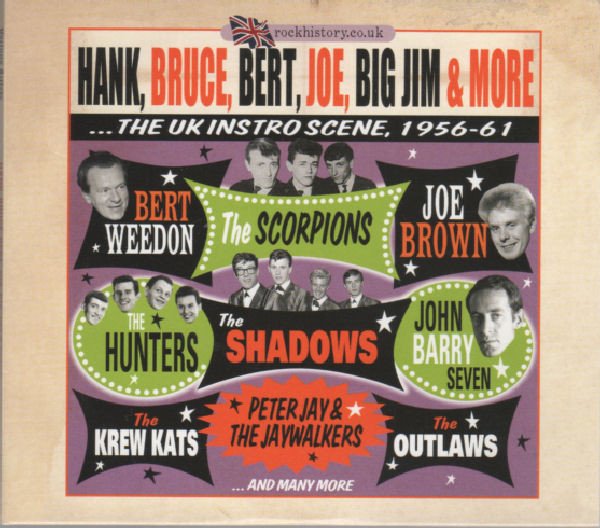 Various, Hank Bruce Bert Joe Big Jim & MoreThe UK Instro Scene 1956-61-CD, CDs, Historia Nuestra