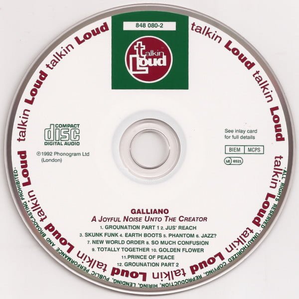 Galliano A Joyful Noise Unto The Creator-CD, CDs, Historia Nuestra