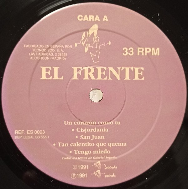 El Frente Otro Lugar Bajo El Sol-LP, Vinilos, Historia Nuestra