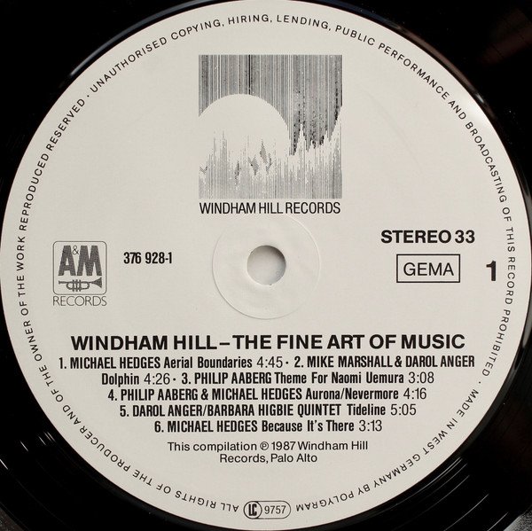 Various, Windham Hill - The Fine Art Of Music-LP, Vinilos, Historia Nuestra