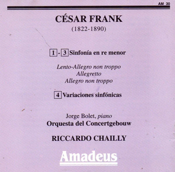 César Franck, Variaciones Sinfónicas-CD, CDs, Historia Nuestra