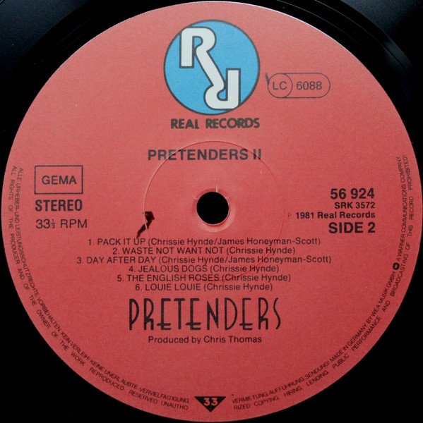 Pretenders* Pretenders II-LP, Vinilos, Historia Nuestra