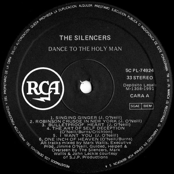 The Silencers Dance To The Holy Man-LP, Vinilos, Historia Nuestra