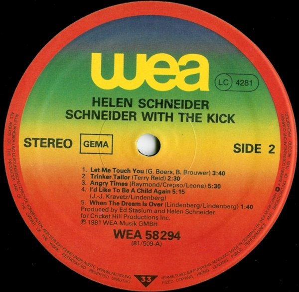 Schneider* With The Kick Schneider With The Kick-LP, Vinilos, Historia Nuestra