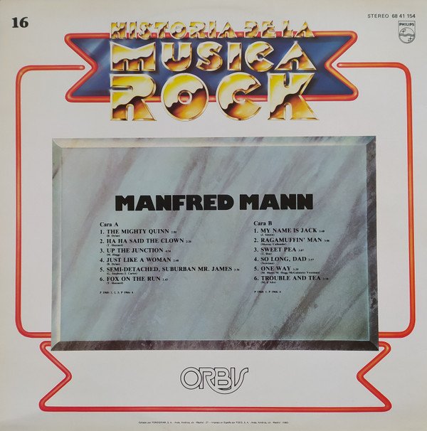 Manfred Mann, Manfred Mann-LP, Vinilos, Historia Nuestra