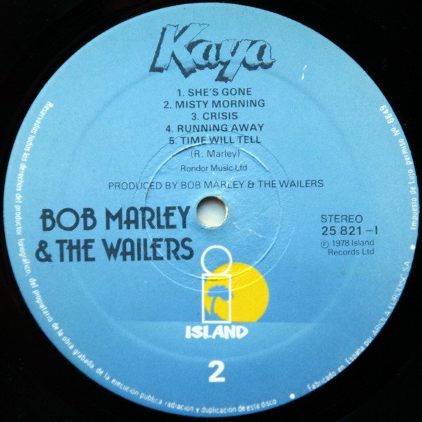 Bob Marley and The Wailers, Kaya-LP, Vinilos, Historia Nuestra