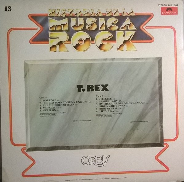 T. Rex T. Rex-LP, Vinilos, Historia Nuestra