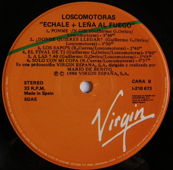 Loscomotoras, Echale  Leña Al Fuego-LP, Vinilos, Historia Nuestra