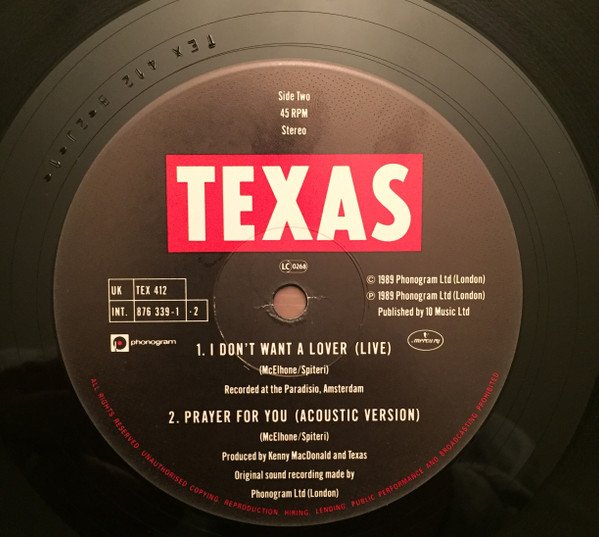 Texas Prayer For You-12, Vinilos, Historia Nuestra