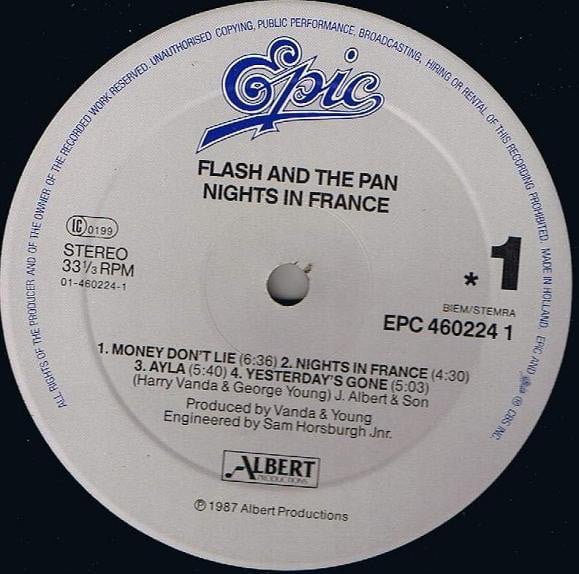 Flash And The Pan* Nights In France-LP, Vinilos, Historia Nuestra
