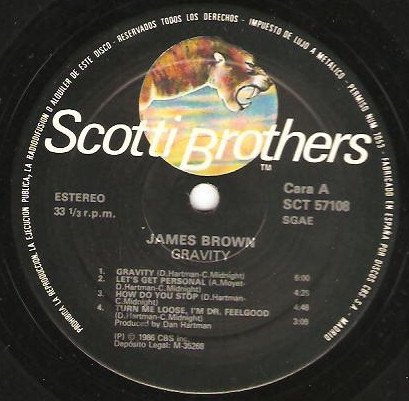 James Brown Gravity-LP, Vinilos, Historia Nuestra