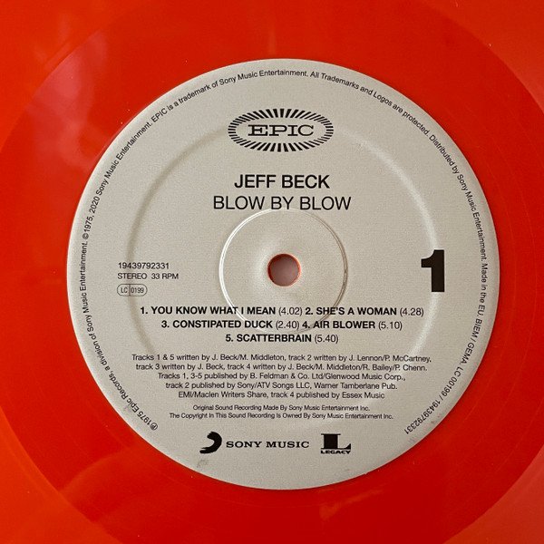 Jeff Beck Blow By Blow-LP, Vinilos, Historia Nuestra