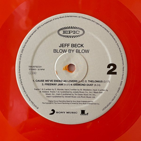 Jeff Beck Blow By Blow-LP, Vinilos, Historia Nuestra