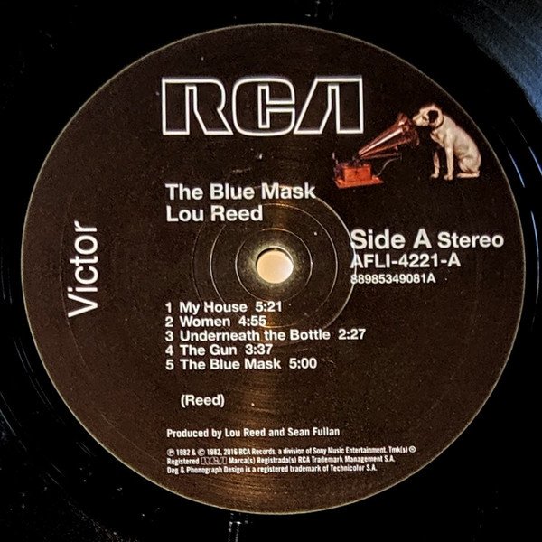 Lou Reed, The Blue Mask-LP, Vinilos, Historia Nuestra