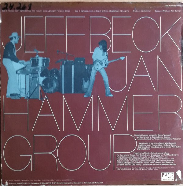 Jeff Beck With The Jan Hammer Group Live-LP, Vinilos, Historia Nuestra